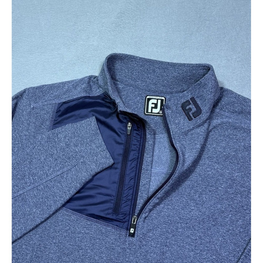 Footjoy 1/4 Zip Pullover Mens M Performance Golf Chest Pocket Athleisure